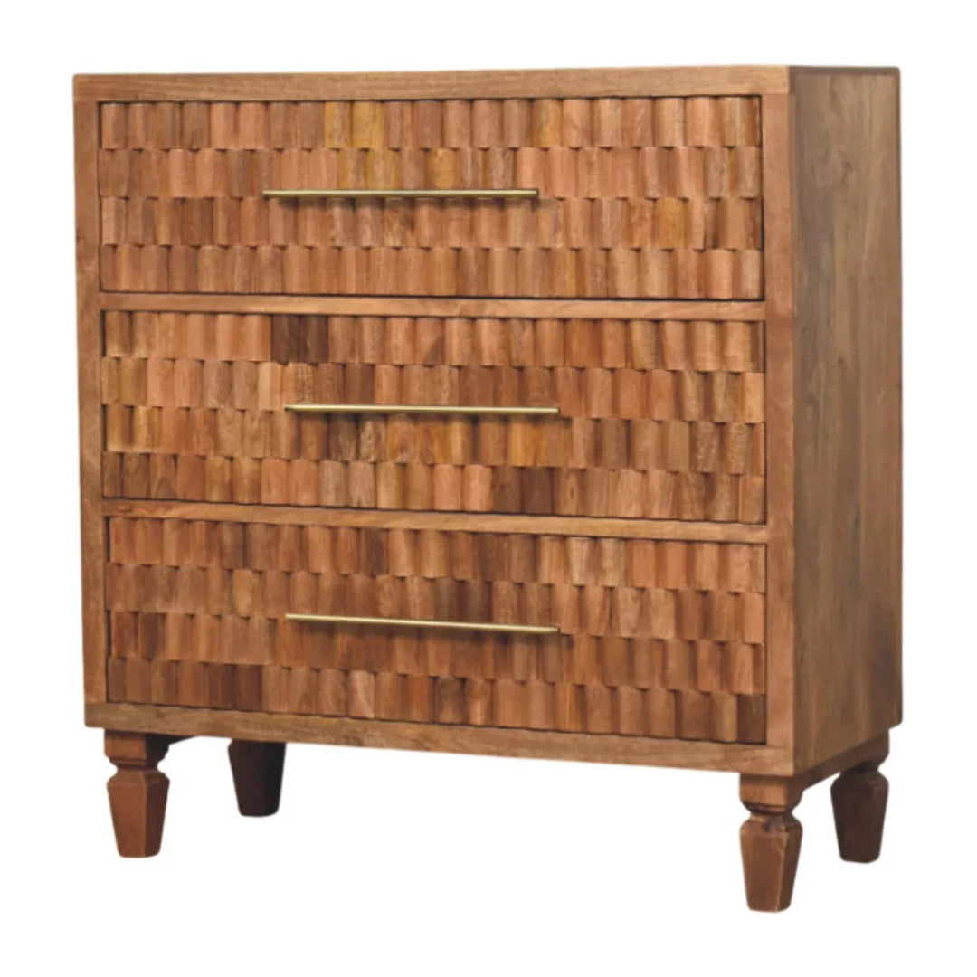Cadiz Carved Storage Chest - TidySpaces