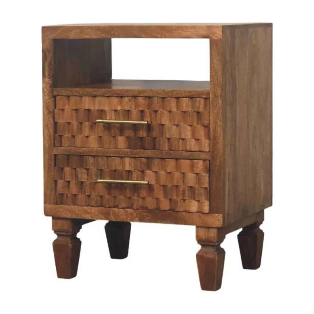 Arno Bedside in Golden Teak