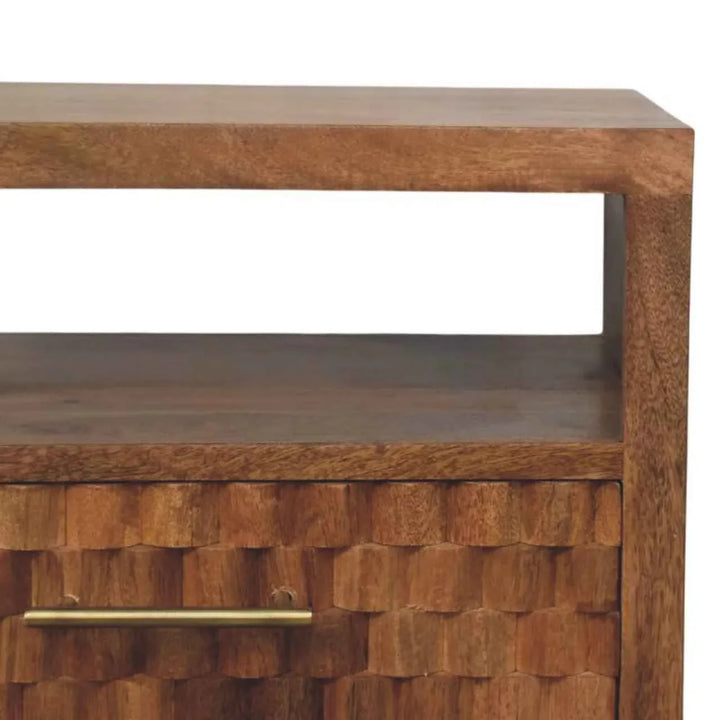 Arno Bedside in Golden Teak