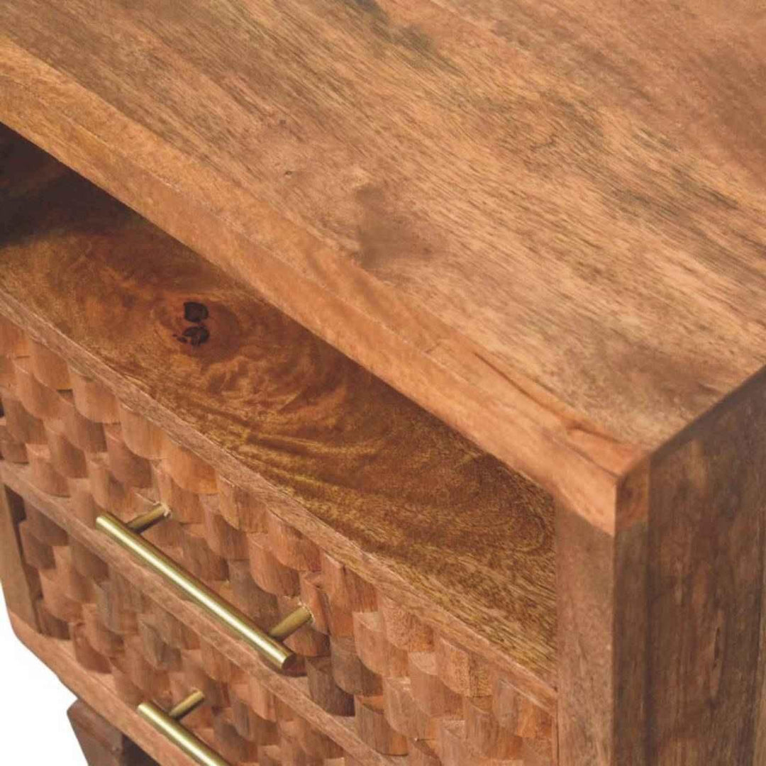 Arno Bedside in Golden Teak