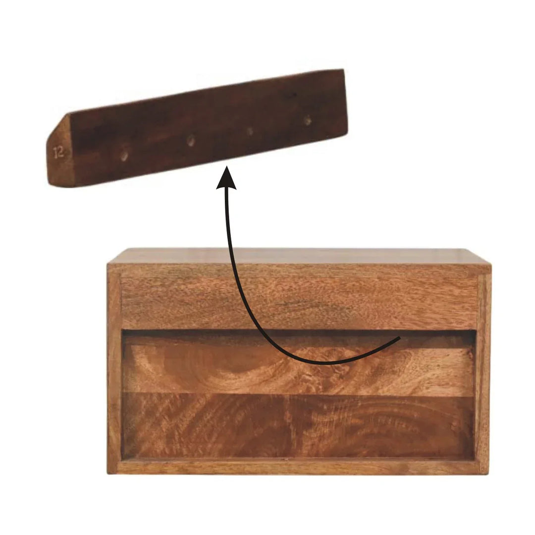 Cadiz Carved Slot-Drawer Bedside - TidySpaces