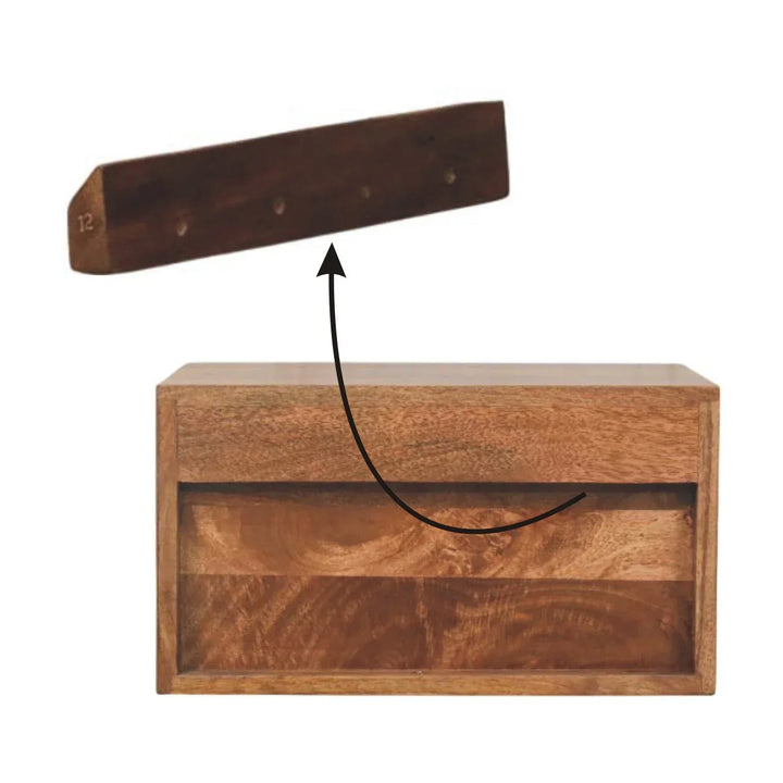 Cadiz Carved Slot-Drawer Bedside - TidySpaces