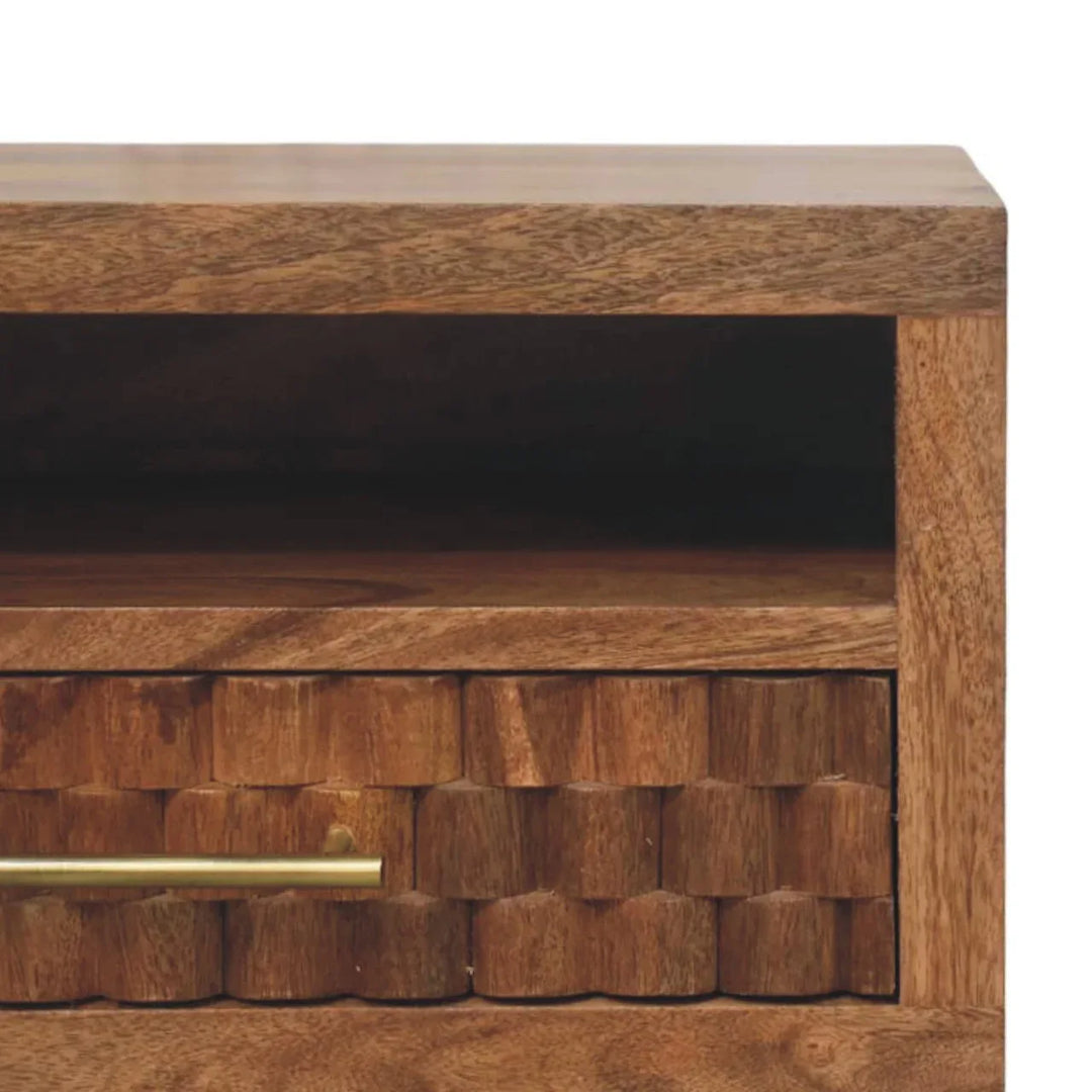 Cadiz Carved Slot-Drawer Bedside - TidySpaces