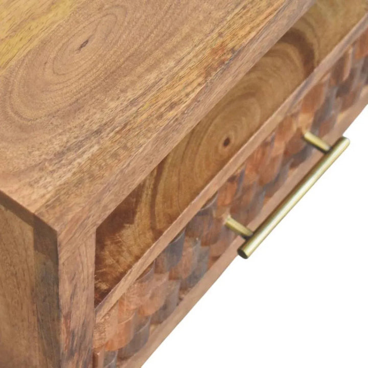 Cadiz Carved Slot-Drawer Bedside - TidySpaces
