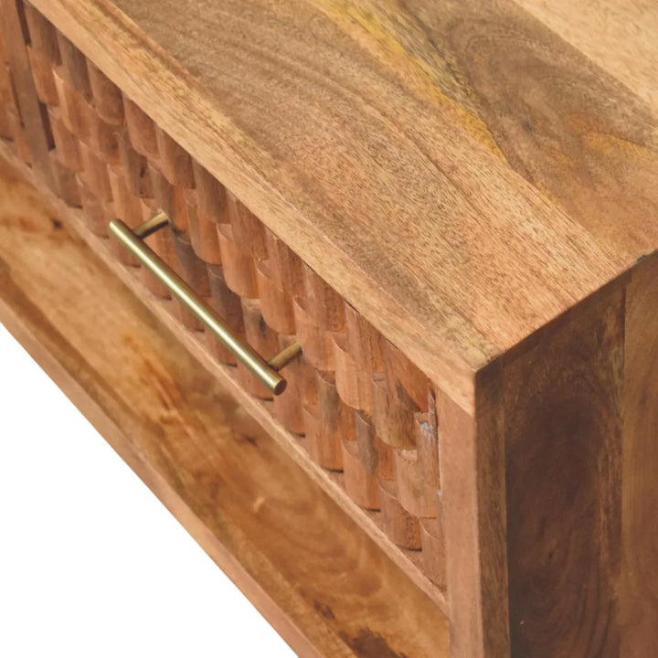 Cadiz Carved Entryway Shoe Cabinet - TidySpaces