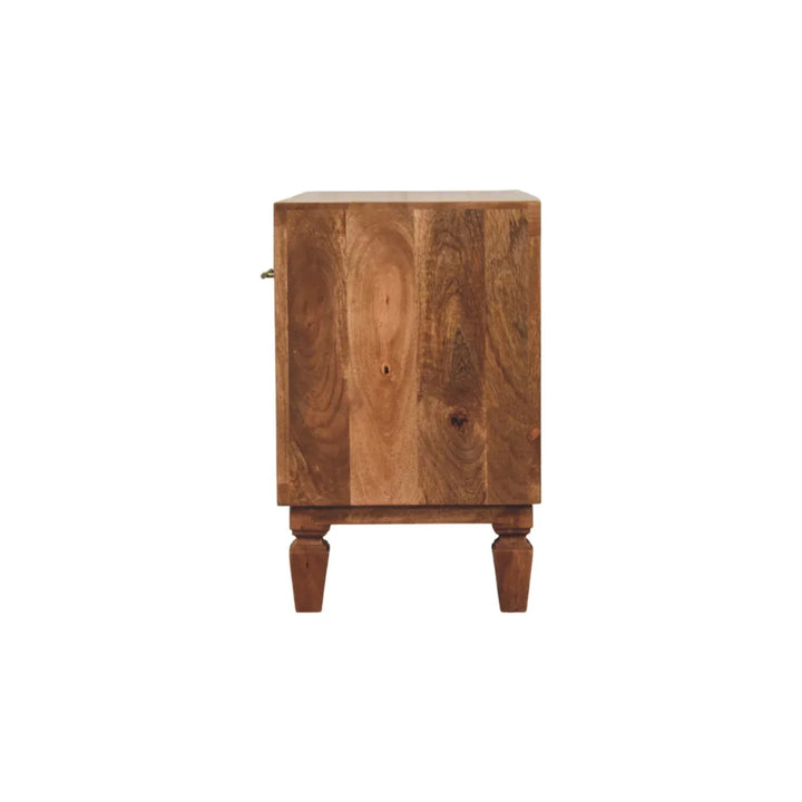 Cadiz Carved Entryway Shoe Cabinet - TidySpaces