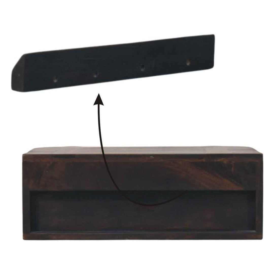 Rattan Curve Wall-Mounted Drawer