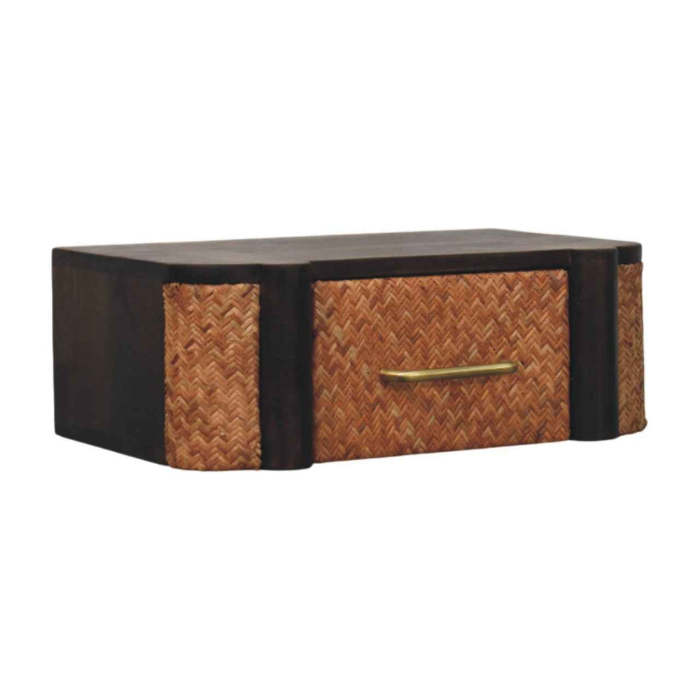 Rattan Curve Wall-Mounted Drawer