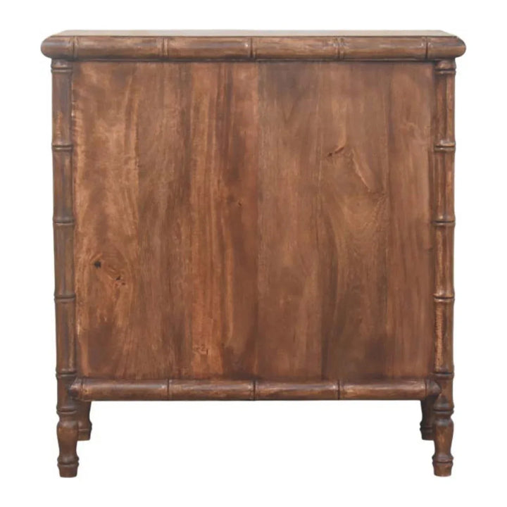 Bamboo Carved 3-Drawer Chest - TidySpaces