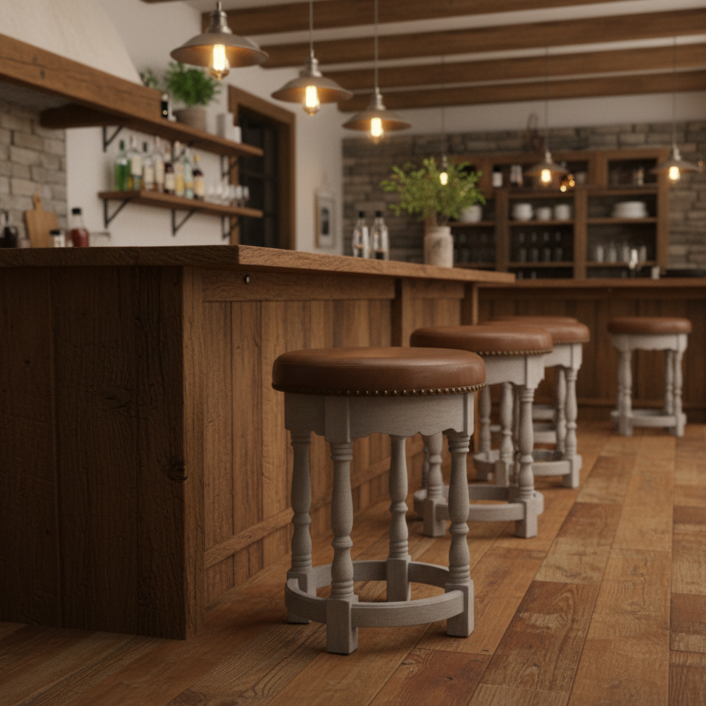 Rustic Charm Stool