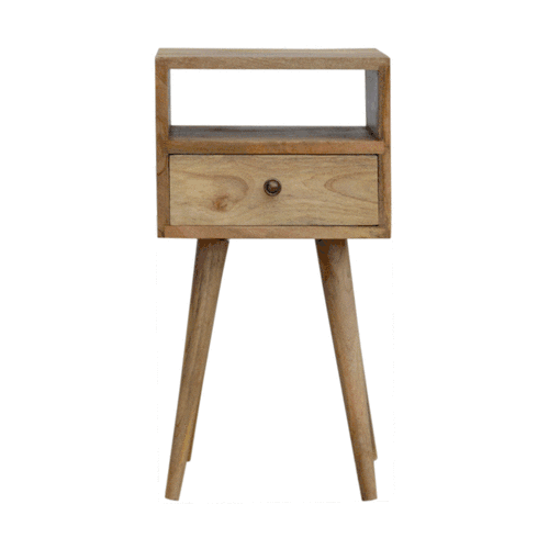 Mini Oak-ish Bedside - TidySpaces