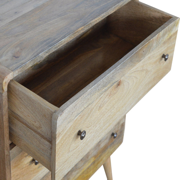 Curved Oak-ish Chest - TidySpaces