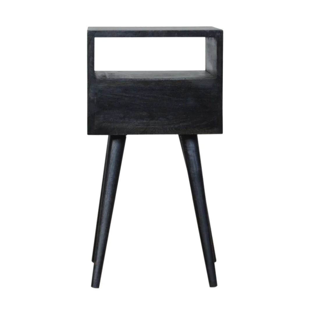 Mini Ash Black Bedside - TidySpaces