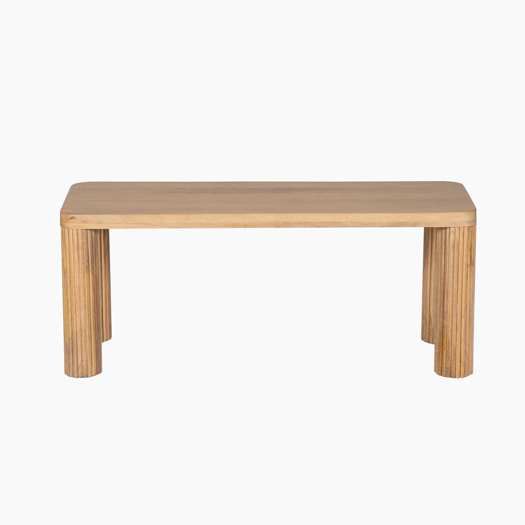 Rockfeller Mango Wood Bench - TidySpaces