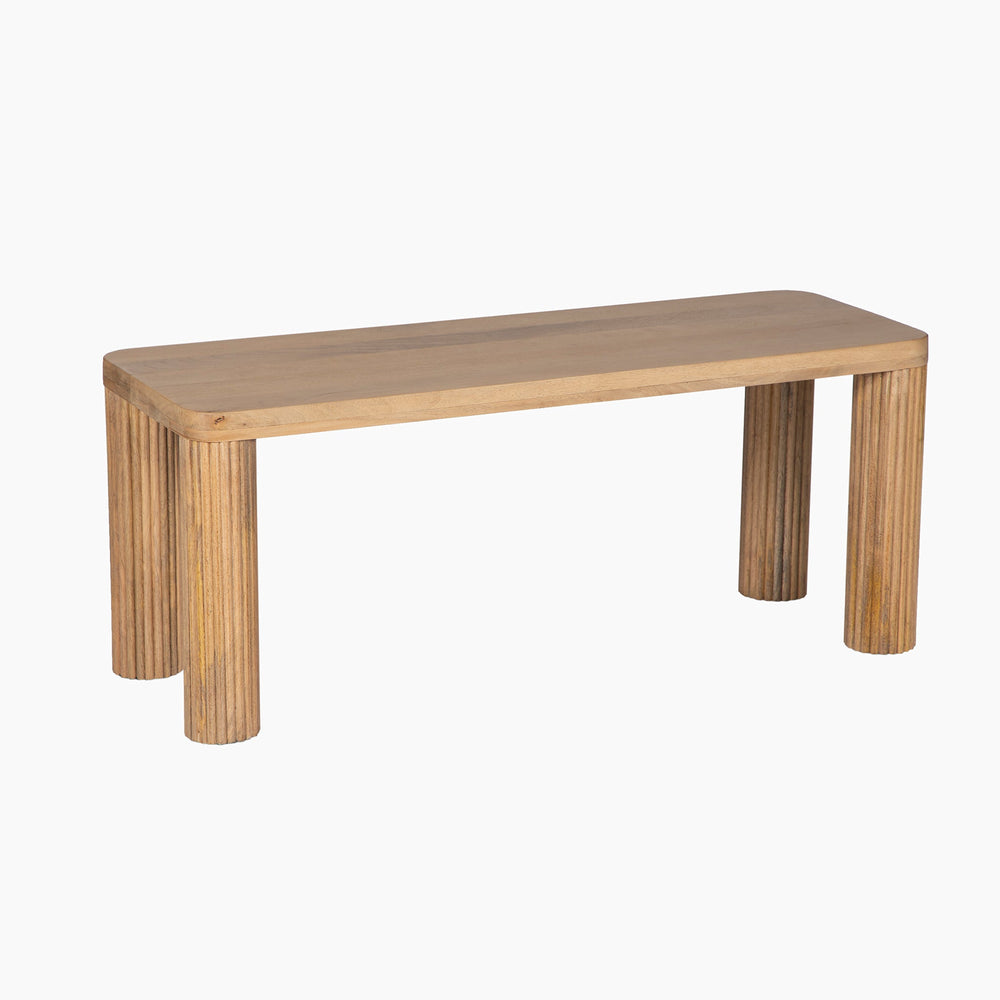 Rockfeller Mango Wood Bench - TidySpaces