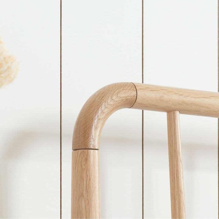 Jesper Oak Bed with Distinctive Spindled Headboard for Stylish Bedrooms