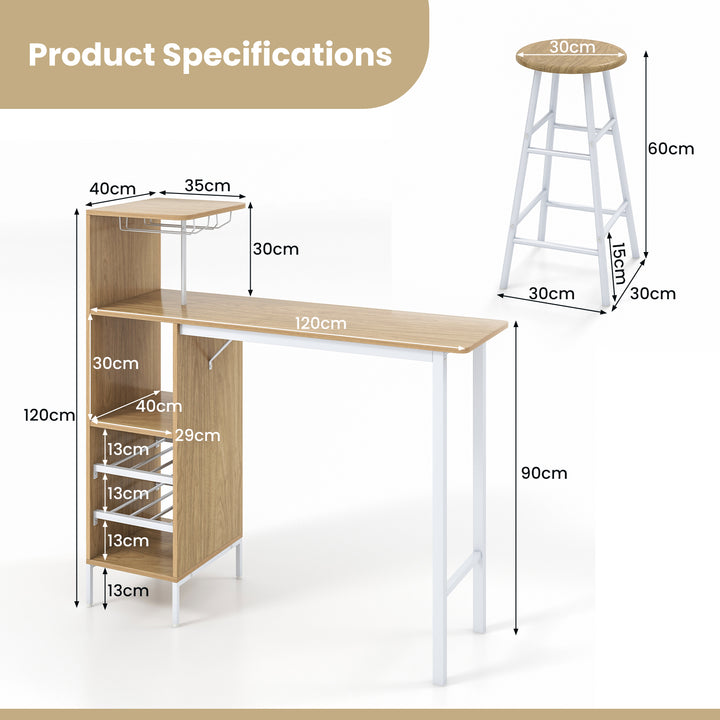 Counter Height Dining Table Set for Bistro Living Room - TidySpaces