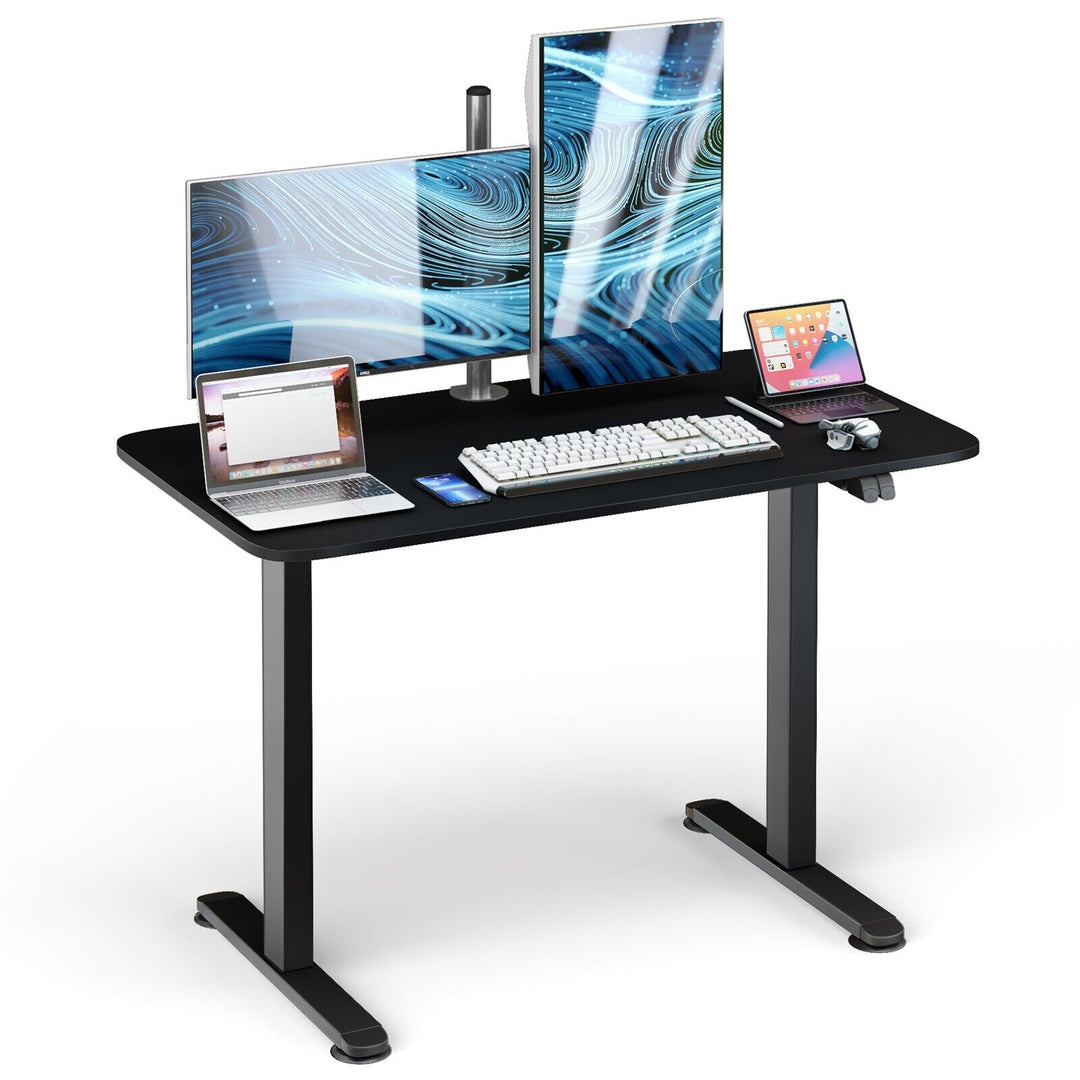 Electric Height Adjustable Standing Desk with Button Controller - TidySpaces