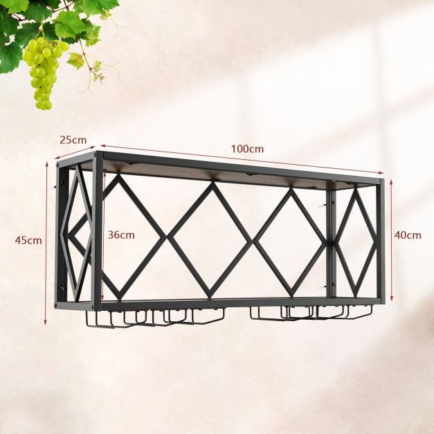 Wall Mounted Wine Rack - TidySpaces