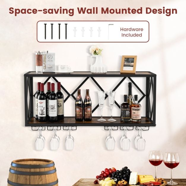 Wall Mounted Wine Rack - TidySpaces