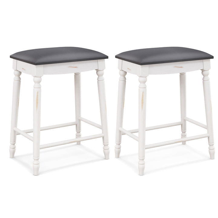 61/74 cm Upholstered Bar Stool Set of 2