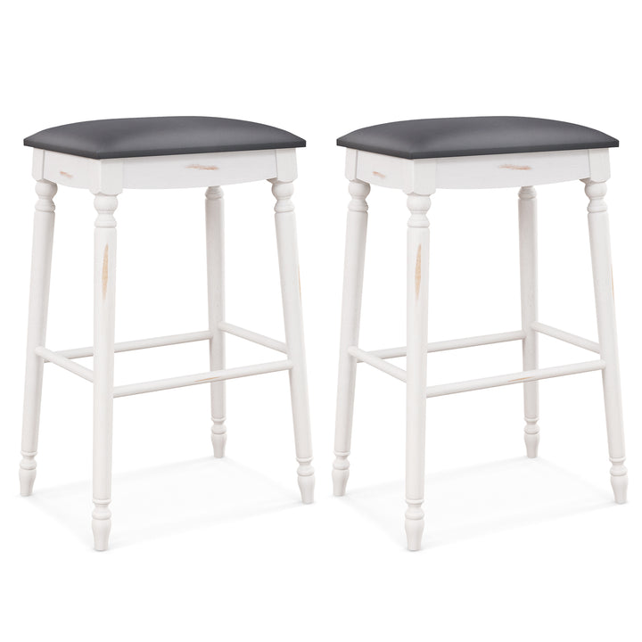 61/74 cm Upholstered Bar Stool Set of 2