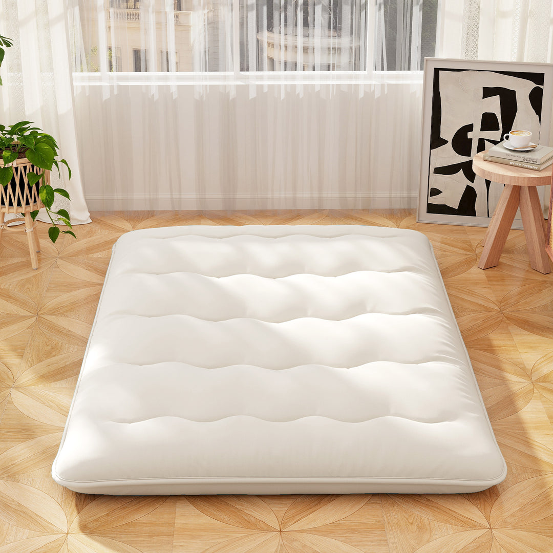 Japanese Floor Mattress with Washable Cover and Carry Bag - TidySpaces
