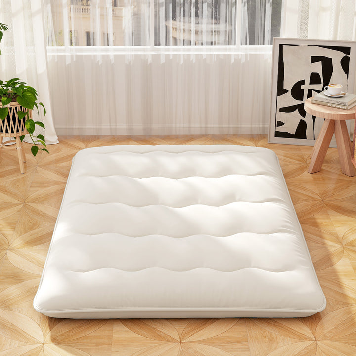 Japanese Floor Mattress with Washable Cover and Carry Bag - TidySpaces