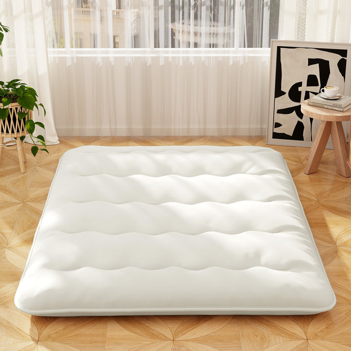 Japanese Floor Mattress with Washable Cover and Carry Bag - TidySpaces