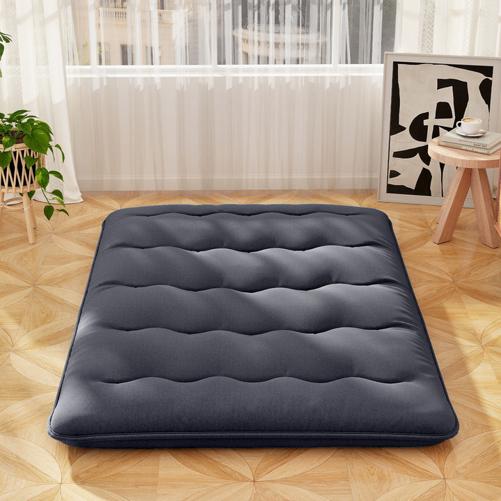 Japanese Floor Mattress with Washable Cover and Carry Bag - TidySpaces