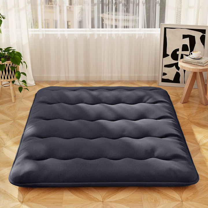 Japanese Floor Mattress with Washable Cover and Carry Bag - TidySpaces