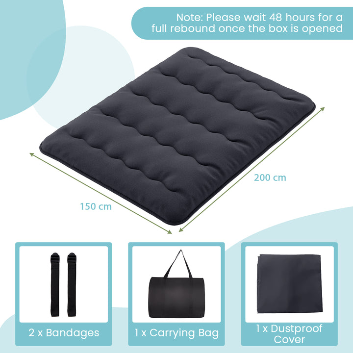 Japanese Floor Mattress with Washable Cover and Carry Bag - TidySpaces