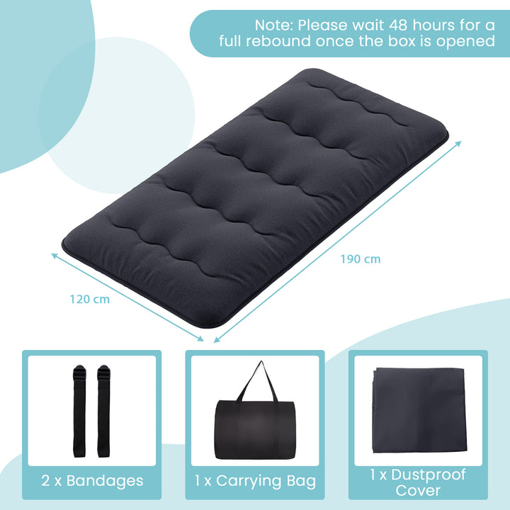 Japanese Floor Mattress with Washable Cover and Carry Bag - TidySpaces