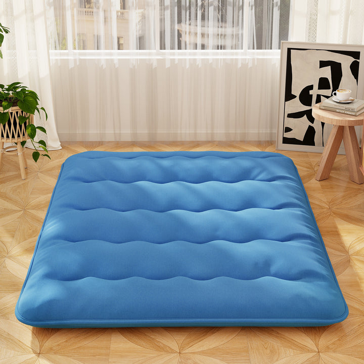 Japanese Floor Mattress with Washable Cover and Carry Bag - TidySpaces