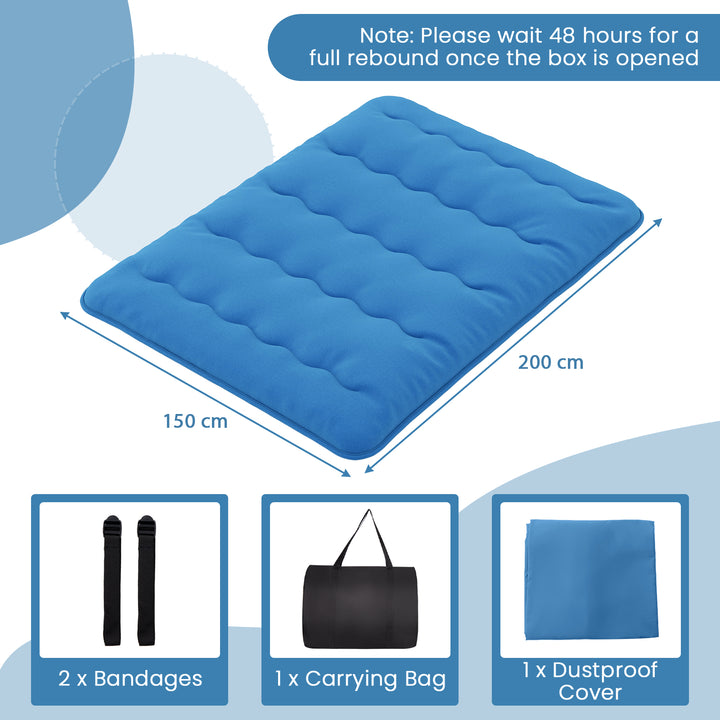 Japanese Floor Mattress with Washable Cover and Carry Bag - TidySpaces