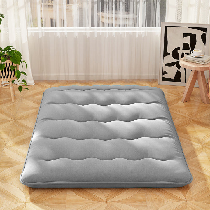 Japanese Floor Mattress with Washable Cover and Carry Bag - TidySpaces