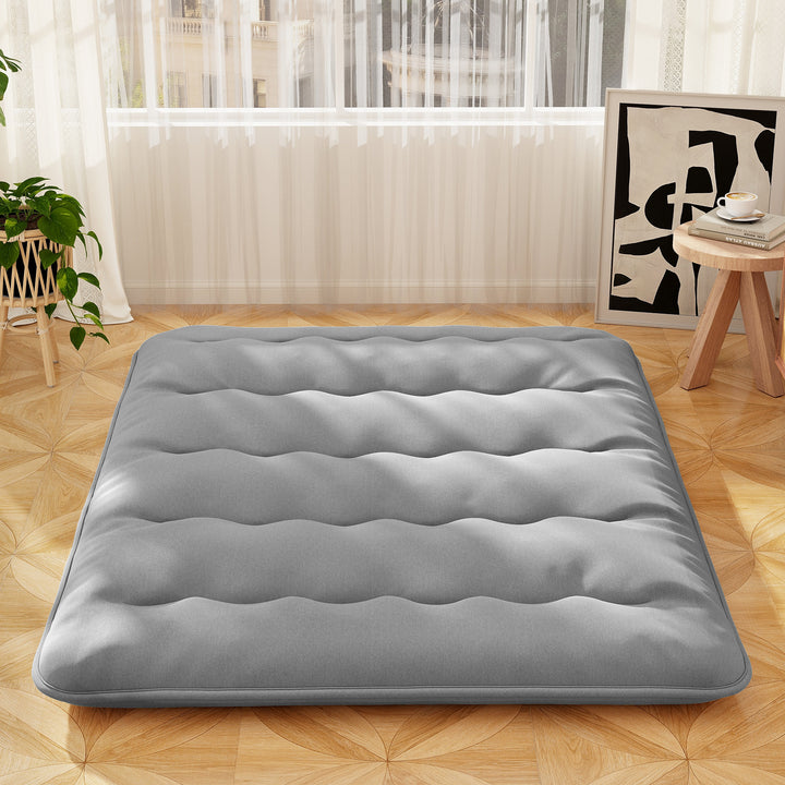 Japanese Floor Mattress with Washable Cover and Carry Bag - TidySpaces