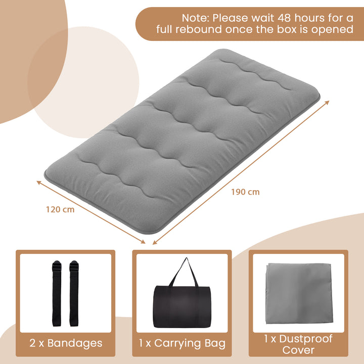 Japanese Floor Mattress with Washable Cover and Carry Bag - TidySpaces