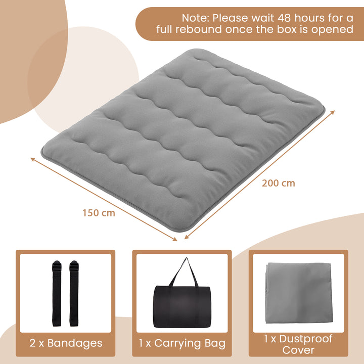 Japanese Floor Mattress with Washable Cover and Carry Bag - TidySpaces