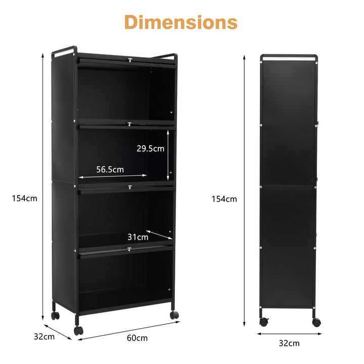 5-Tier Kitchen Baker's Rack-Black