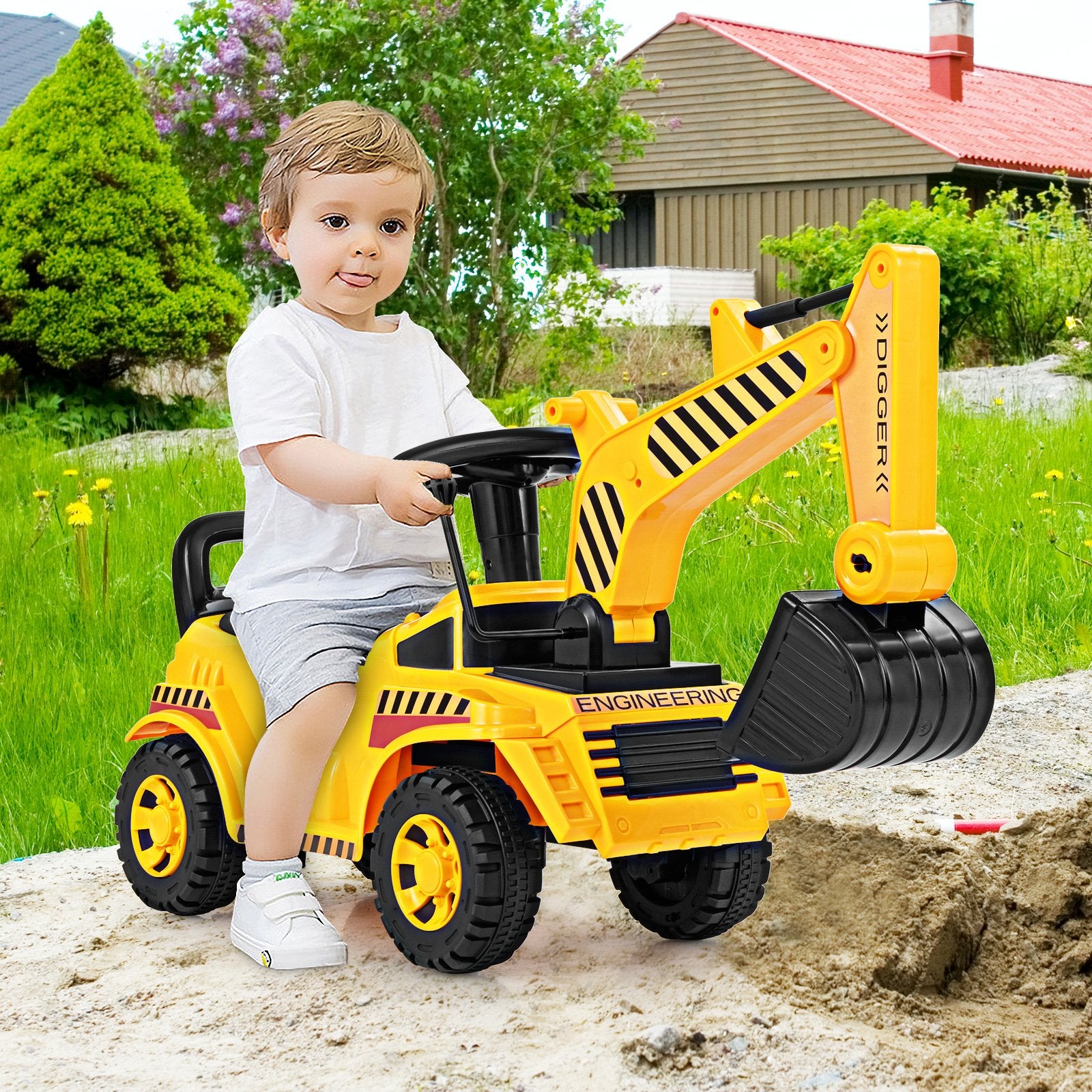 Riding toy excavator new arrivals