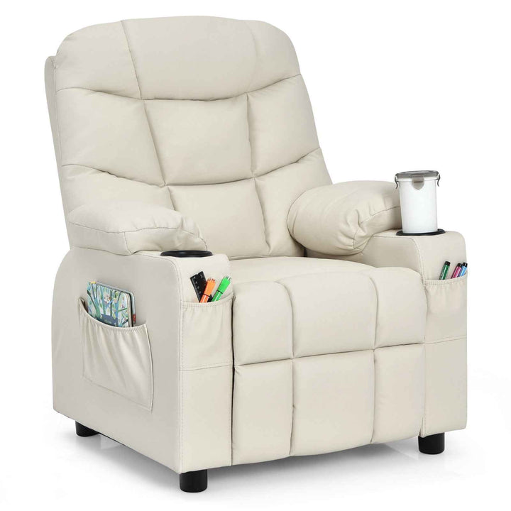 Kids Youth Toddler Upholstered Lounge Recliner Chair with Footrest for Comfortable Seating