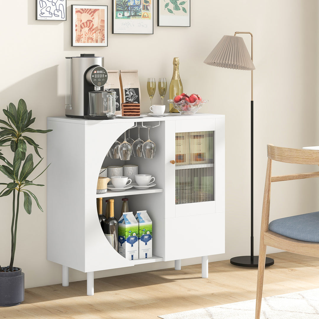 Kitchen Sideboard with Glasses Holder