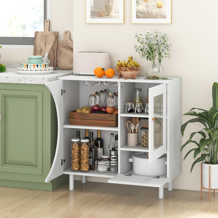 Kitchen Sideboard with Glasses Holder