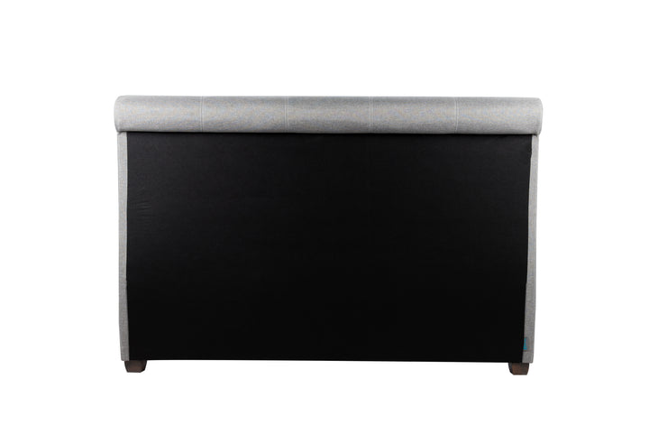 Lancaster Sleigh Bed with Sprung Slatted Base for Ultimate Comfort