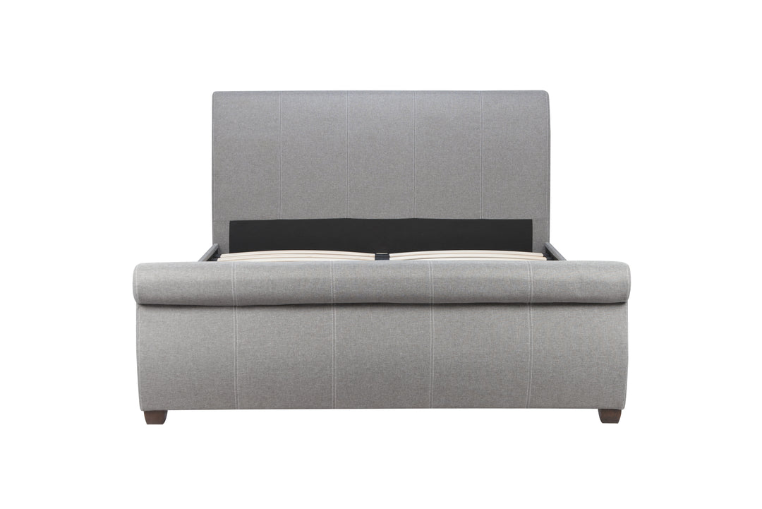 Lancaster Sleigh Bed with Sprung Slatted Base for Ultimate Comfort