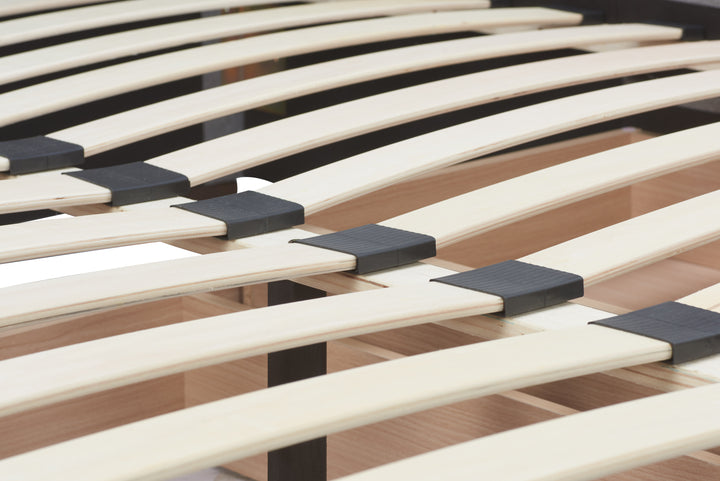 Lancaster Sleigh Bed with Sprung Slatted Base for Ultimate Comfort