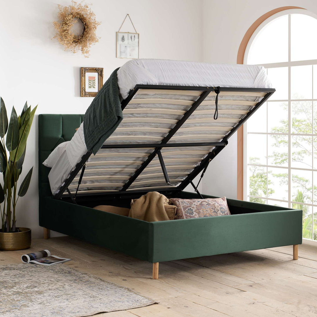 Loxley Ottoman Bed with Stylish Upholstery and Extra Storage Options
