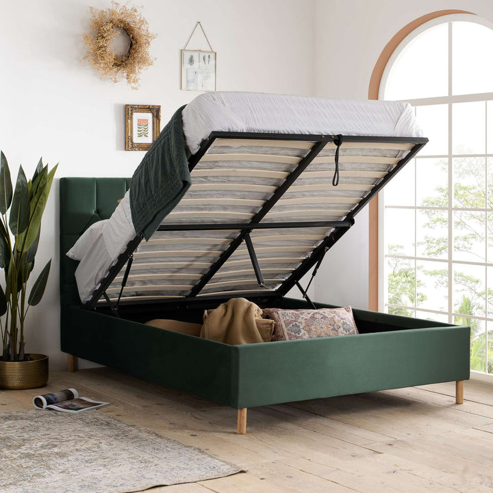 Loxley Ottoman Bed with Stylish Upholstery and Extra Storage Options