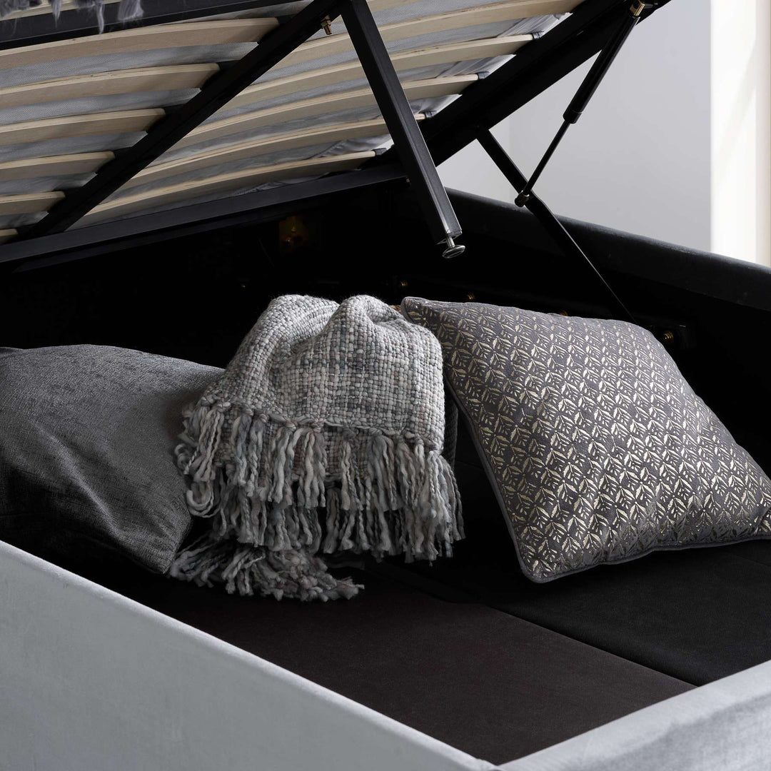 Loxley Ottoman Bed with Stylish Upholstery and Extra Storage Options